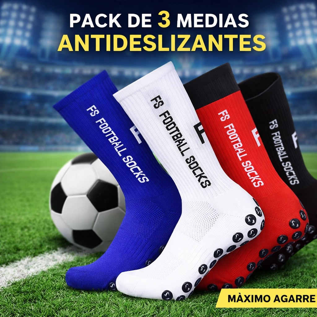 PACK X3 MEDIAS ANTIDESLIZANTES