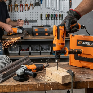 KIT AMOLADORA 720W + TALADRO 650W LUSQTOFF