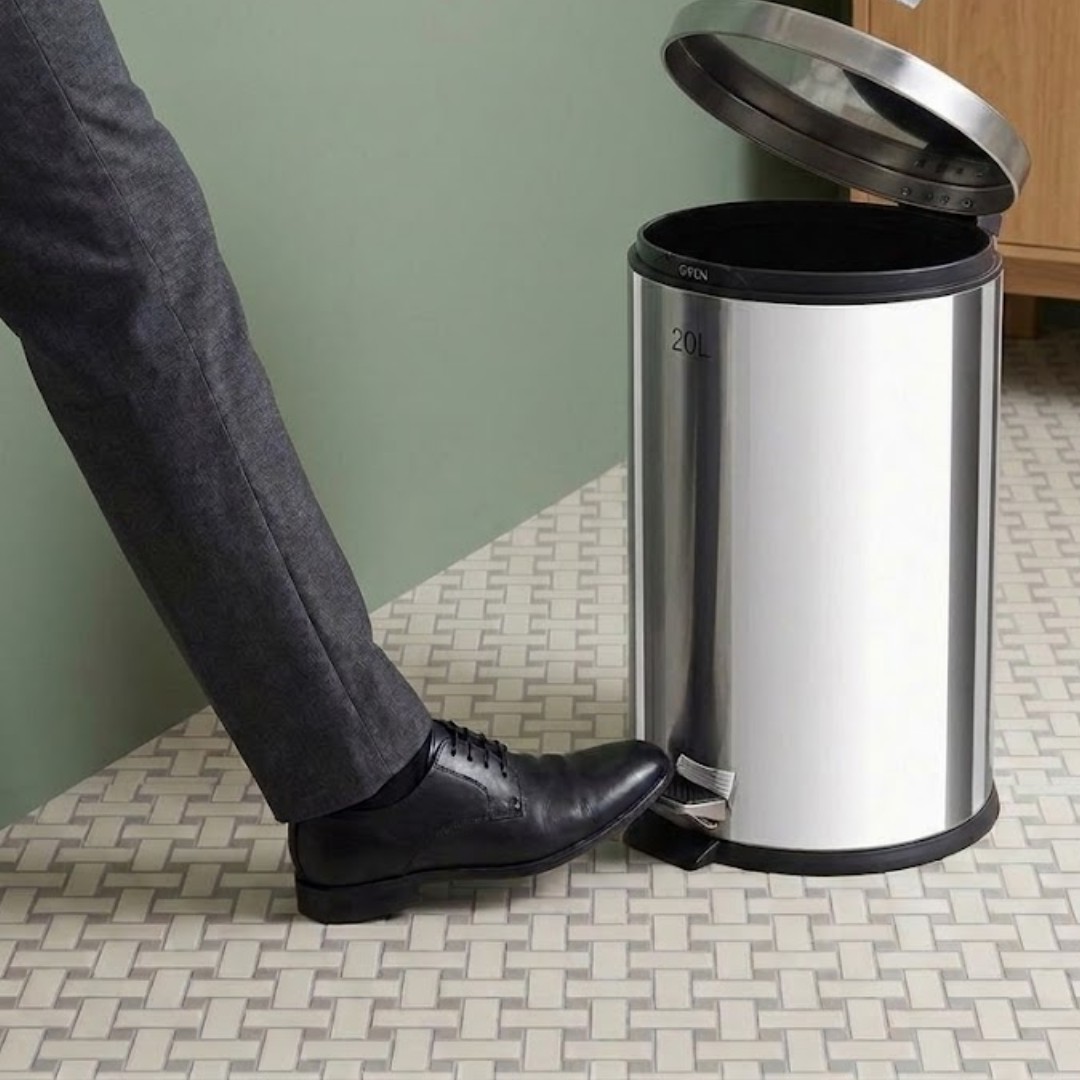 PAPELERA DE ACERO 20L