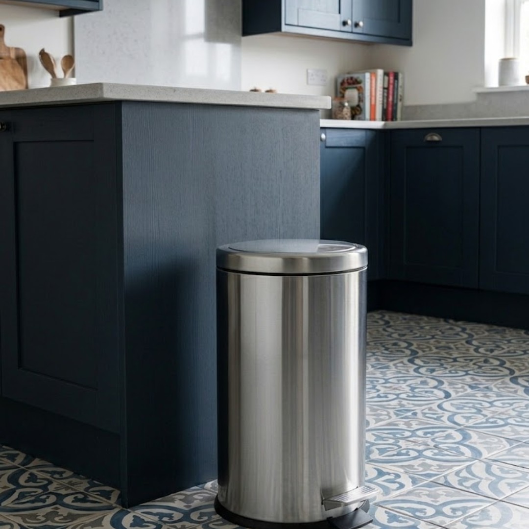 PAPELERA DE ACERO 12L