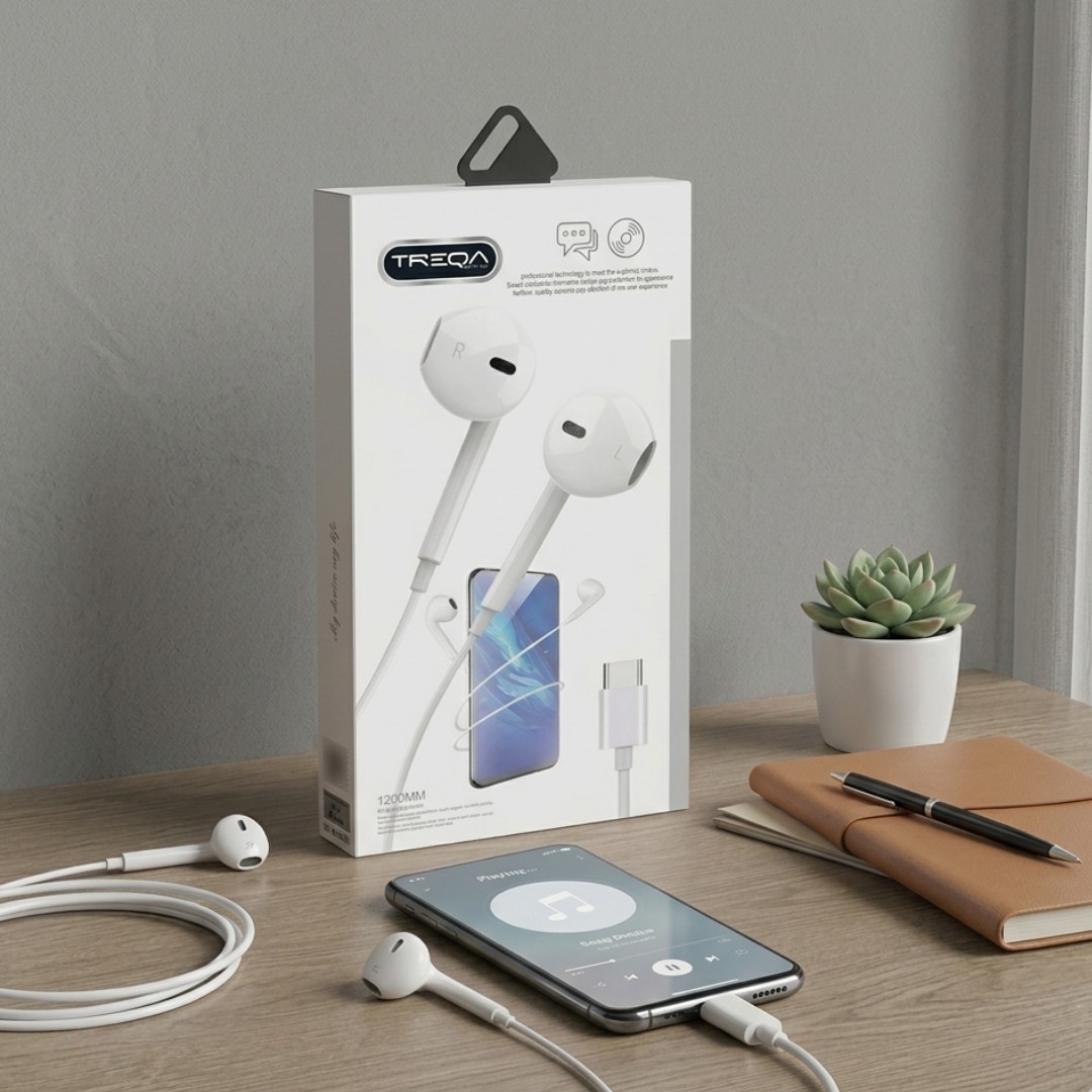 AURICULARES CON CABLE TIPO C