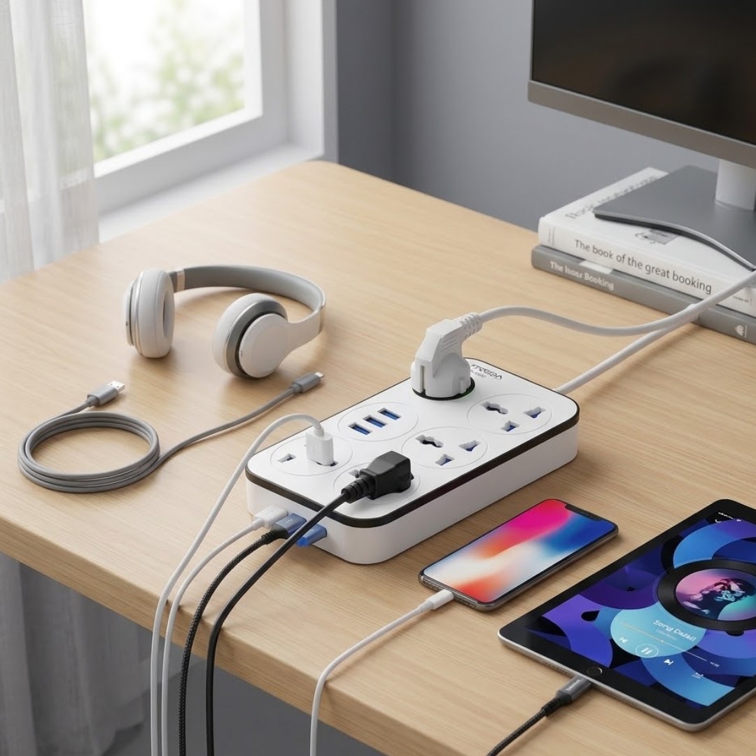 ADAPTADOR UNIVERSAL 3USB+4CO